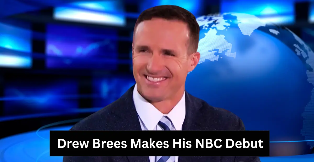 drew brees makes his nbc debut, internet amazed by his new hair