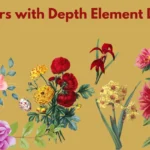 flowers with depth element design